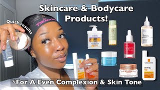 THE BEST PRODUCTS FOR A SMOOTH amp EVEN SKIN TONE  Skincare  Body care  Quick results ‼️ [upl. by Adaven257]