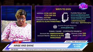 ARISE AND SHINE Repeat  Bishop Margaret Wanjiru  Nov 12th 2024 [upl. by Adnerol]