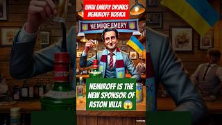 Unai Emery drink Nemiroff vodka astonvilla englishpremierleague unaiemery shorts shortvideo [upl. by Ciryl477]