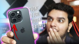 iPhone 15 Pro Hidden and Unique Features🔥🔥Hindi Guide2023 [upl. by Agemo347]