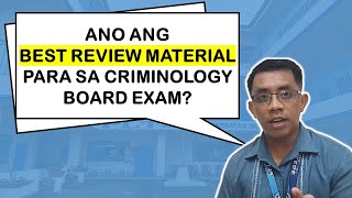 ANO ANG BEST REVIEW MATERIAL PARA SA CRIMINOLOGY BOARD EXAM  Criminology Talks [upl. by Rhody]