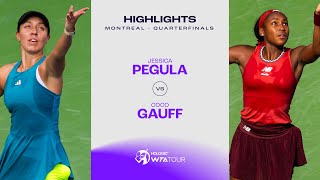 Jessica Pegula vs Coco Gauff  2023 Montreal Quarterfinals  WTA Match Highlights [upl. by Warga]