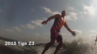 Wake Surfing Yamaha amp Tige Comparison [upl. by Noelle]