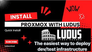 How to Install Promox with Ludus and build a Lab for cybersecurity [upl. by Labors]