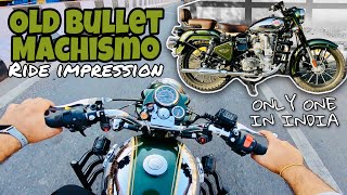 Old Model Bullet Machismo 350 Ride Impression  Old Model Bullet Modification With Restoration [upl. by Nemzaj]