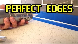 How to apply Silicone Caulking or Sealant and get perfect edges [upl. by Ranna]