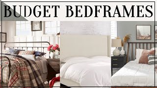 Top 5 Affordable Bed Frames  Upholstered Beds Wood Beds and Metal Beds [upl. by Hugh]