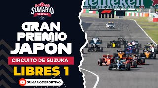 EN VIVO LIBRES 1  GRAN PREMIO DE JAPÓN  FÓRMULA 1 [upl. by Etem127]