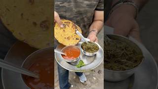 Makki Ki Roti Sarson Ka Saag shorts [upl. by Yffat]