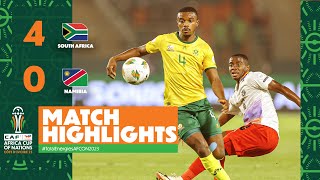 HIGHLIGHTS  South Africa 🆚 Namibia TotalEnergiesAFCON2023  MD2 Group E [upl. by Esmerelda]