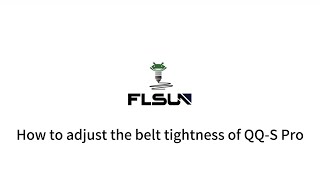 How to adjust the belt tightness of QQS Pro [upl. by Esiocnarf]