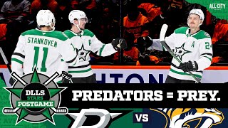 STARS POSTGAME Dallas Stars defeat Nashville Predators in season opener  DLLS Stars Podcast [upl. by Tloc]