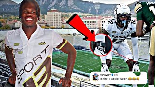 🚨Travis Hunter Is Going VIRAL AGAIN For WEARING This In Colorado State Football Game‼️ [upl. by Nicolais]