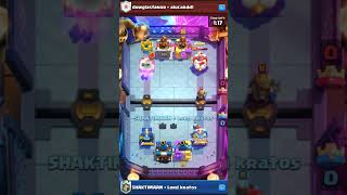 CLASH ROYALE BATTLE IN 1 MINUTE clashroyale gaming shorts [upl. by Sadinoel4]