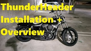 ThunderHeader 21 with Heat Shield Install  Overview  2015 Dyna FXDB [upl. by Treiber51]