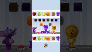 Learn Colors With Yummy Fruits shorts kidsvideo cartoon learning hooplakidz [upl. by Farleigh]