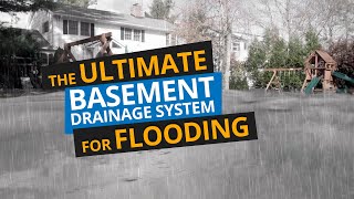 The Perfect Solution For Basement Flooding  The Ultimate Drainage System [upl. by Betz]