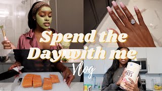 DAY IN THE LIFE  RUNNING ERRANDS MEAL PREPPING SKINCARE [upl. by Walcoff]