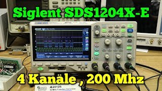 Oszilloskop Siglent SDS1204XE 4 Kanäle200Mhz [upl. by Cristionna]