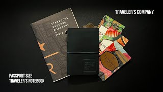 My Minimalist Passport Size Travelers Notebook Setup [upl. by Antonella170]