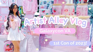 Artist Alley Vlog 27 Galaxycon Richmond 2023 [upl. by Ardnas]