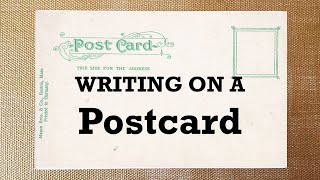 How to write on a postcard [upl. by Scevo]