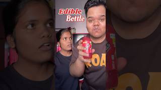 My Sister Vs Me  Who will make the best Edible Bottle shorts [upl. by Orose]