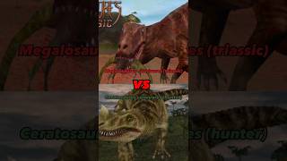 megalosaurus carnivores triassic VS ceratosaurus carnivores hunter carnivore [upl. by Anahsahs]