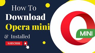 Opera mini download amp Install  How to download opera mini  Opera mini download krne ka asan tariqa [upl. by Enelaj883]