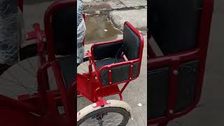 Adult Exercise Tricycle with Back Side Child Seat [upl. by Placeeda]