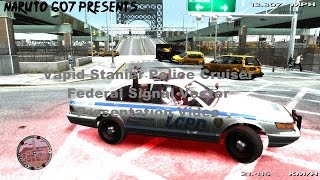 The Vapid Stanier Police Cruiser Federal Signal Vector Presentation Video [upl. by Zaslow510]