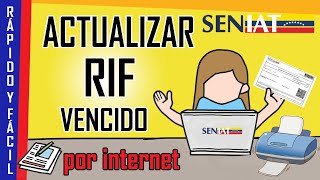 Cómo ACTUALIZAR RIF en VENEZUELA 👉【✔️ FÁCIL Y RÁPIDO】 [upl. by Aillimat]