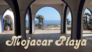 Mojacar Playa Walking on playa amp paseo between the Red Cross amp Stables roundabouts 20190311 [upl. by Esimaj263]