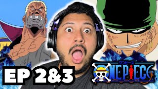 ZORO  🔥🔥 ONE PIECE  EPISODE 2amp3 REACTION [upl. by Euqinu265]