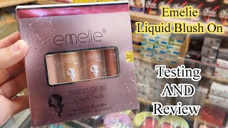 Emelie Liquid Blush Unboxing And Review  Best Liquid Blushon [upl. by Cain]