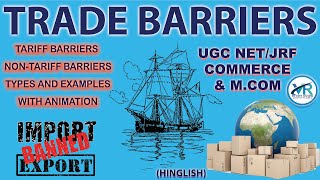 Trade Barriers  Tariff and Non Tariff Barriers in Hindi [upl. by Tirrag]