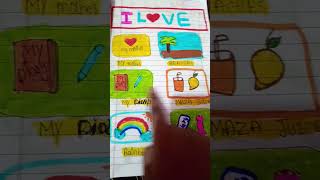 Ideas for personal Diary 🤍🤍🎉🎉diy craft papercraft diary art [upl. by Allain]