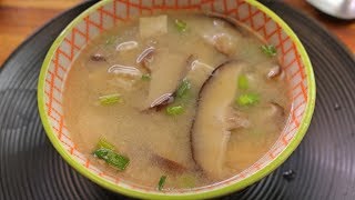 Mushroom Miso Soup Recipe [upl. by Leeann]