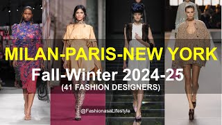 🍁 FALL WINTER 202425 TRENDS 🍂 MILANPARISNEW YORK 41 collections [upl. by Bari]