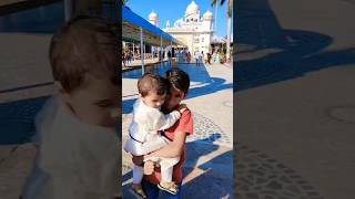 Sister and brother 🥰GlettermomentsGMNankmatta Gurudwara goodplace trending shorts video reel [upl. by Beaver430]