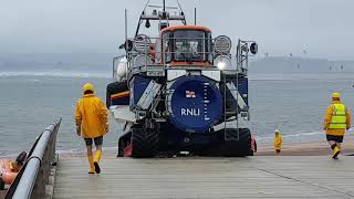 Exmouth RNLI Lifeboat Launch 260818 [upl. by Gerhardt]