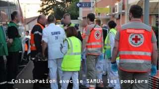 Secouristes Croix Rouge à Chalon Sur Saône [upl. by Abdella]