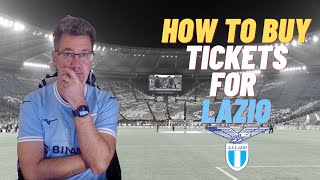 How to buy tickets for the Lazio match [upl. by Anertal]