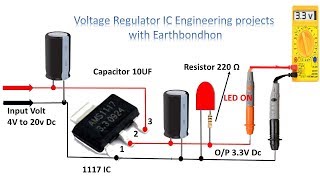 Voltage Regulator IC Engineering projects  1117 Regulator Ic  Earth Bondhon [upl. by Ner]