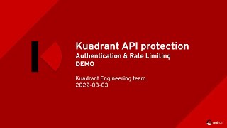 Kuadrant API protection demo [upl. by Nyrok]