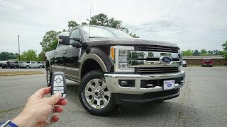 2018 Ford F250 Super Duty King Ranch Start Up Walkaround Test Drive and Review [upl. by Durst]