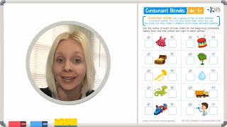 Learn Consonant Blends  DR TR  Phonics for Kids  Kids Academy [upl. by Camm]