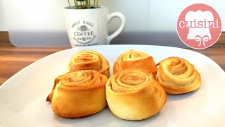 ZIMTSCHNECKEN selber machen  Rezept aus 4 Zutaten  Schnelle Kanelbullar wie von IKEA  CUISINI [upl. by Laufer303]