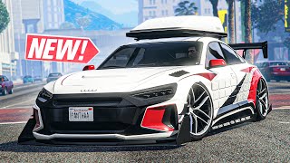 GTA 5 Online  NEW Obey Omnis EGT Customization Audi ETron GT [upl. by Aitselec]