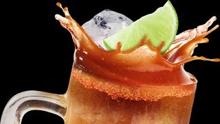 Receta de ClamaCheve con Camarones  Cerveza con Clamato y Camarones  Michelada con Clamato [upl. by Marrin]